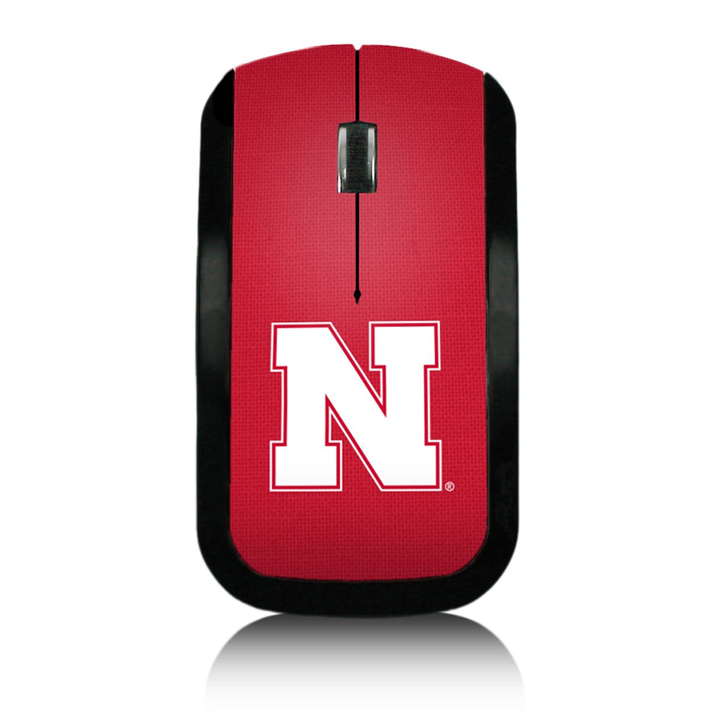 Nebraska Huskers Solid Design Wireless Mouse