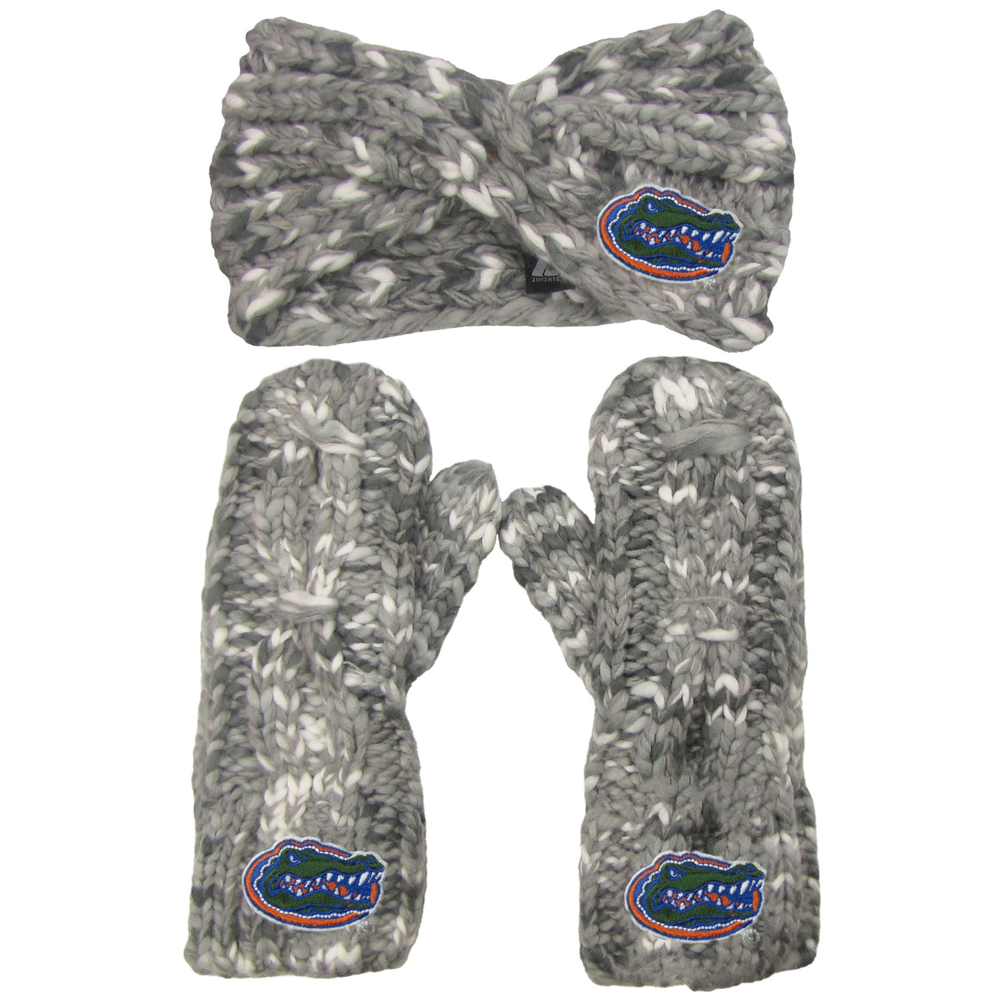 Women's ZooZatz Florida Gators Logo Marled Headband and Mitten Set