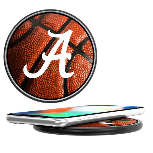 Alabama Crimson Tide Primary Logo 10-Watt Basketball Design Wireless Charger