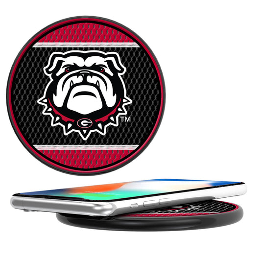 Georgia Bulldogs Secondary Logo 10-Watt Mesh Design Wireless Charger