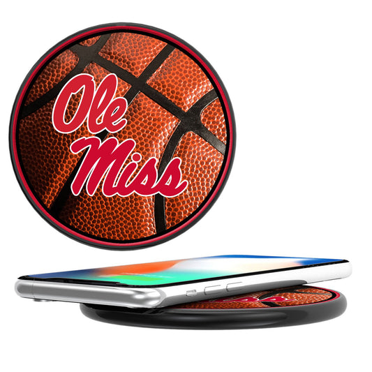 Ole Miss Rebels 10-Watt Basketball Design Wireless Charger