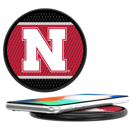 Nebraska Huskers Primary Logo 10-Watt Mesh Design Wireless Charger