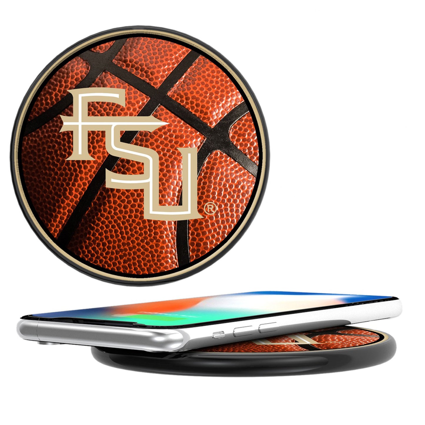 Florida State Seminoles Alternate Logo 10-Watt Basketball Design Wireless Charger