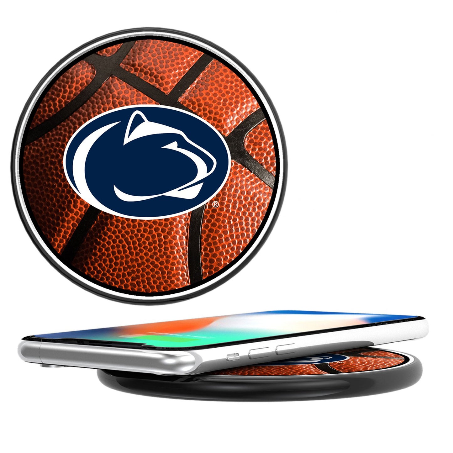 Penn State Nittany Lions 10-Watt Basketball Design Wireless Charger