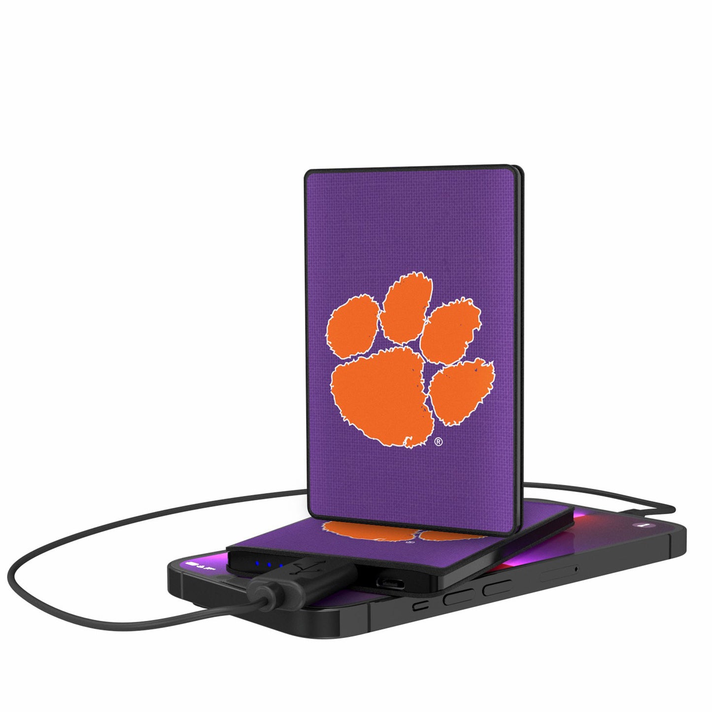 Clemson Tigers 2500mAh Solid Design Credit Card Powerbank