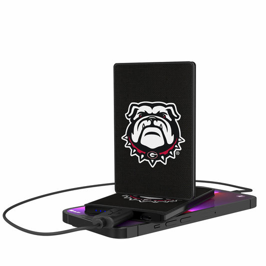 Georgia Bulldogs Secondary Logo 2500mAh Solid Design Credit Card Powerbank