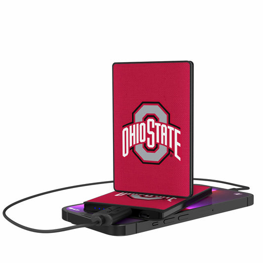 Ohio State Buckeyes 2500mAh Solid Design Credit Card Powerbank