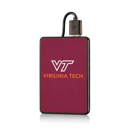 Virginia Tech Hokies 2500mAh Solid Design Credit Card Powerbank