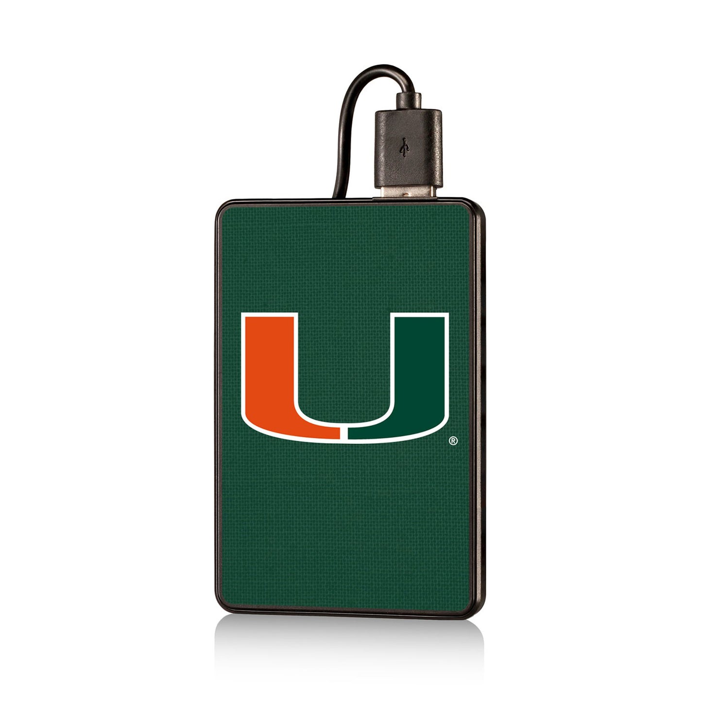 Miami Hurricanes 2500mAh Solid Design Credit Card Powerbank