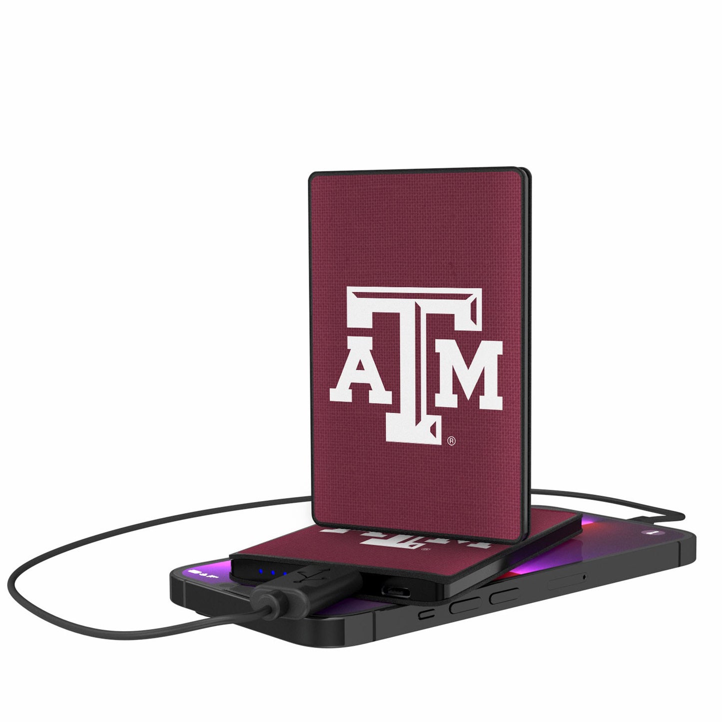 Texas A&M Aggies 2500mAh Solid Design Credit Card Powerbank