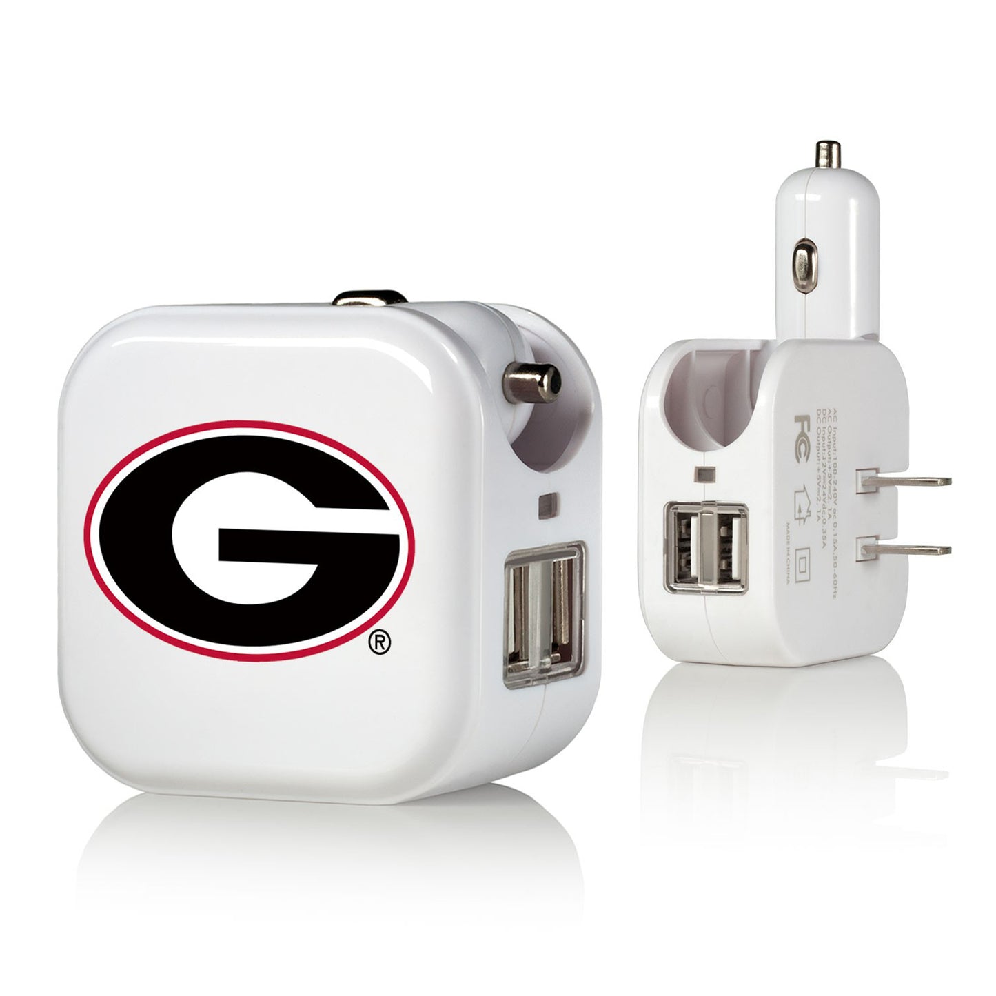 Georgia Bulldogs Primary Logo USB Charger