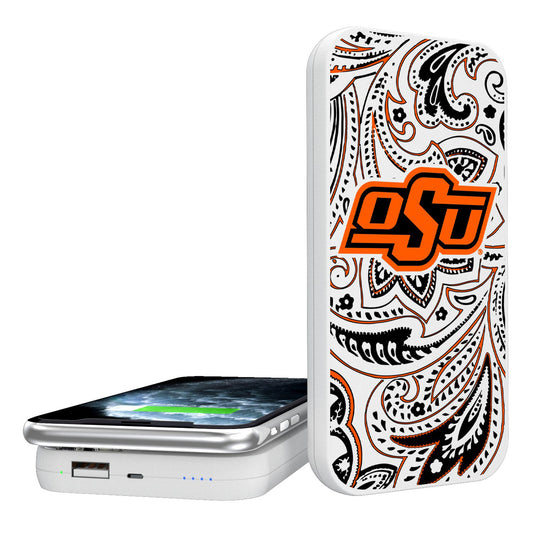 Oklahoma State Cowboys 5000mAh Paisley Design Wireless Powerbank