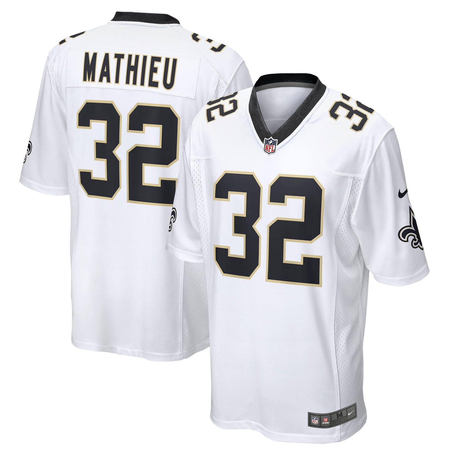 Men's Nike Tyrann Mathieu White New Orleans Saints Game Jersey