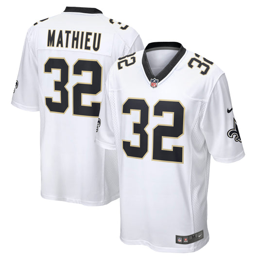 Men's Nike Tyrann Mathieu White New Orleans Saints Game Jersey