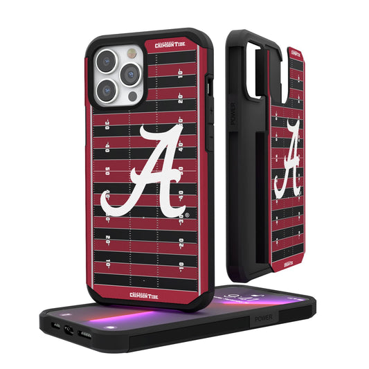 Alabama Crimson Tide Logo Field iPhone Rugged Case