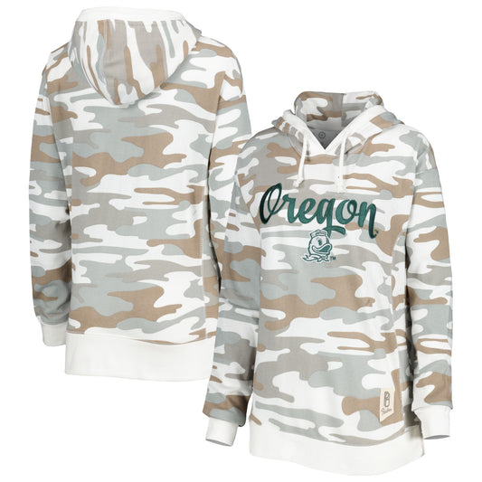 Women's Pressbox Camo Oregon Ducks San Pablo Pullover Hoodie