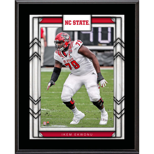 Ikem Ekwonu NC State Wolfpack 10.5" x 13" Sublimated Player Plaque