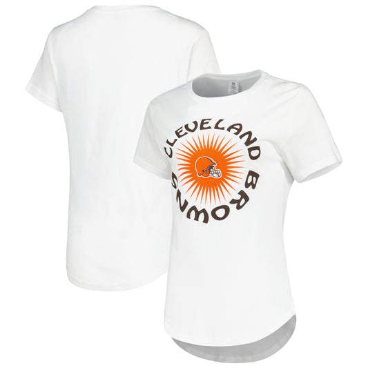 Women's White Cleveland Browns Downtime T-Shirt