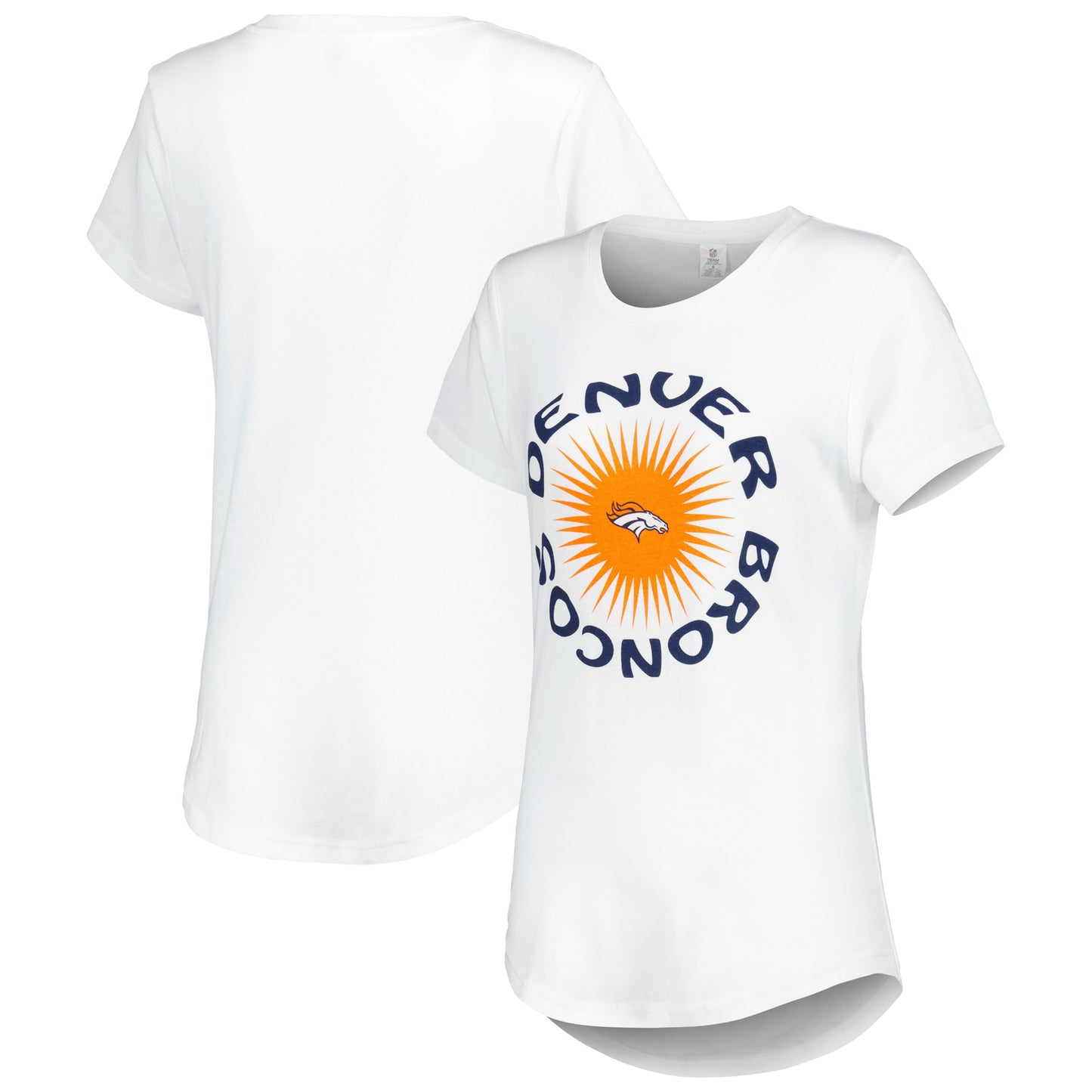 Women's White Denver Broncos Downtime T-Shirt