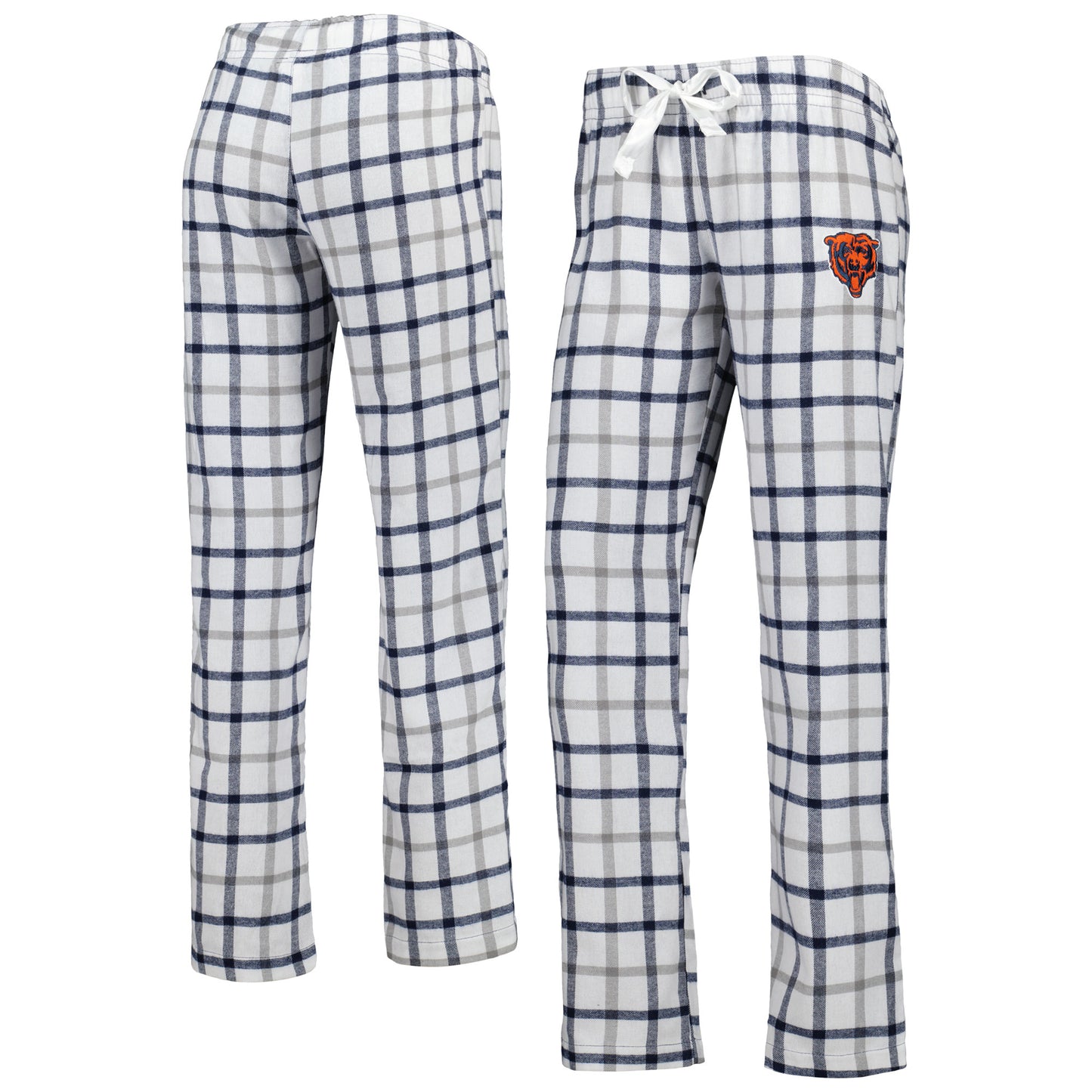 Women's White/Navy Chicago Bears Trance Flannel Lounge Pants