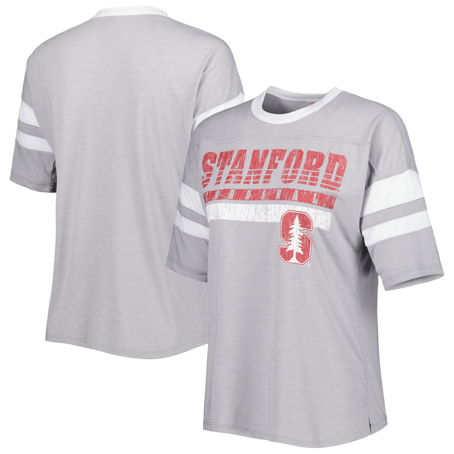 Women's Gray Stanford Cardinal Downtime T-Shirt