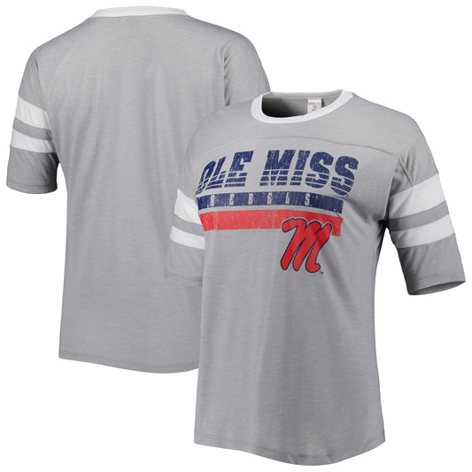 Women's Gray Ole Miss Rebels Downtime T-Shirt