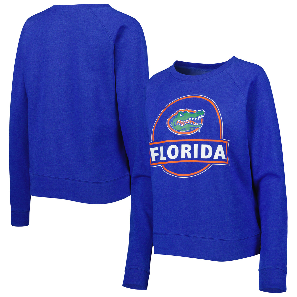 Women's Royal Florida Gators Prize Raglan Sweatshirt