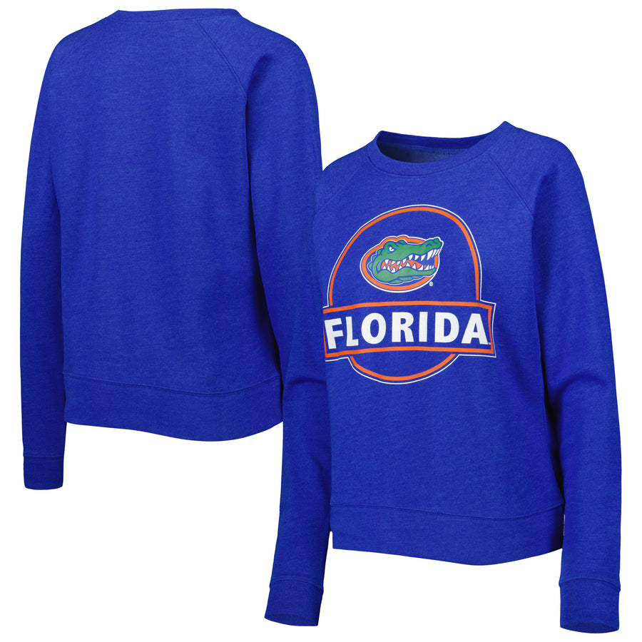 Women's Royal Florida Gators Prize Raglan Sweatshirt