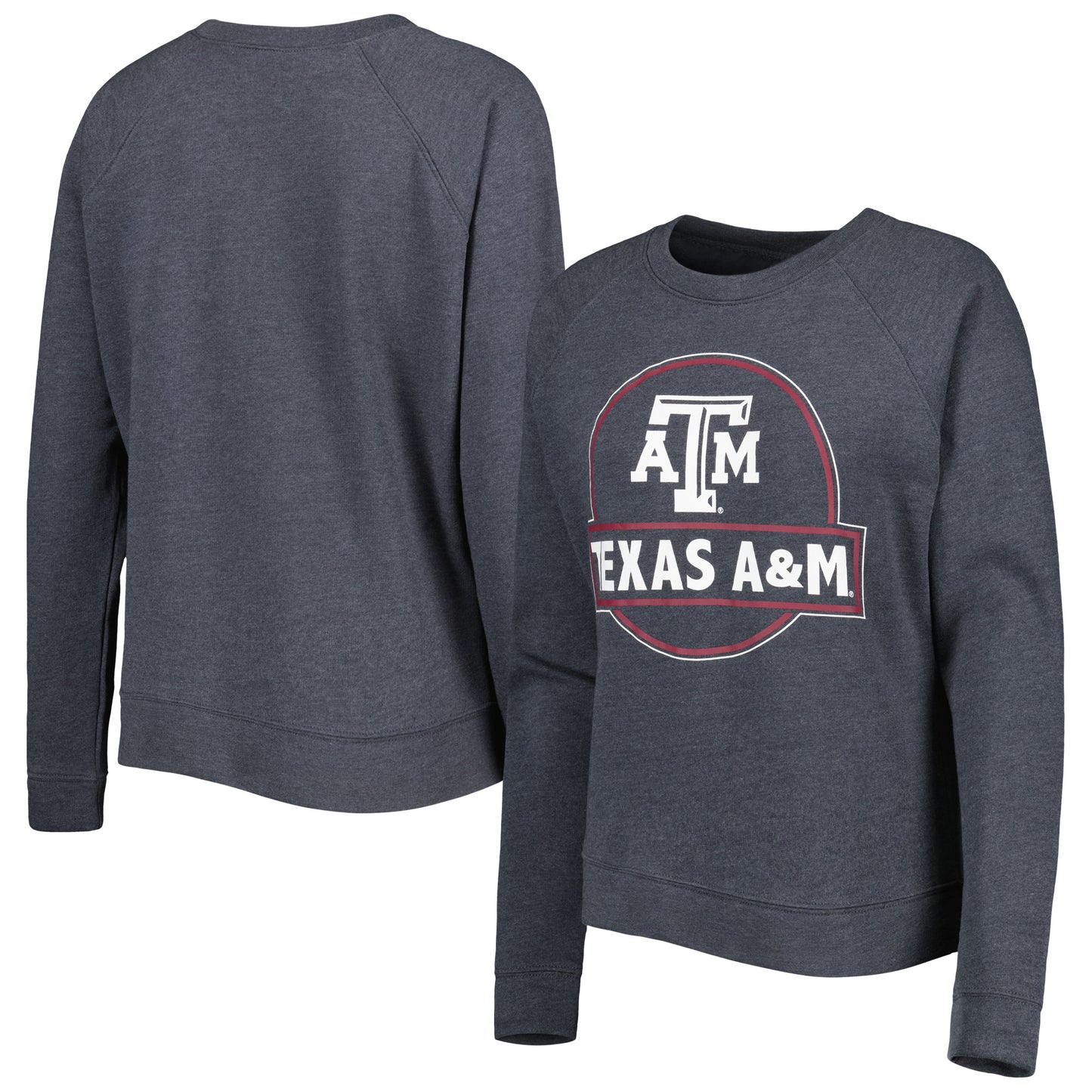 Women's Charcoal Texas A&M Aggies Prize Raglan Sweatshirt