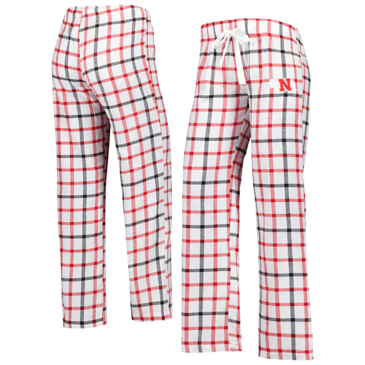 Women's Scarlet/Black Nebraska Huskers Trance Flannel Pants