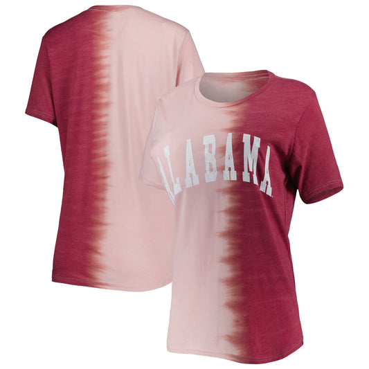 Women's Gameday Couture Crimson Alabama Crimson Tide Find Your Groove Split-Dye T-Shirt