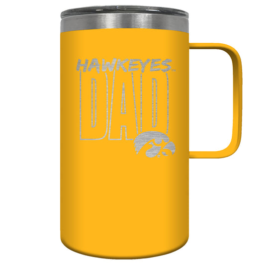 Iowa Hawkeyes Dad 18oz. Hustle Travel Mug