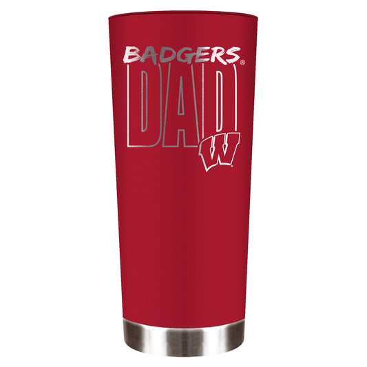 Wisconsin Badgers Dad 18oz. Roadie Tumbler