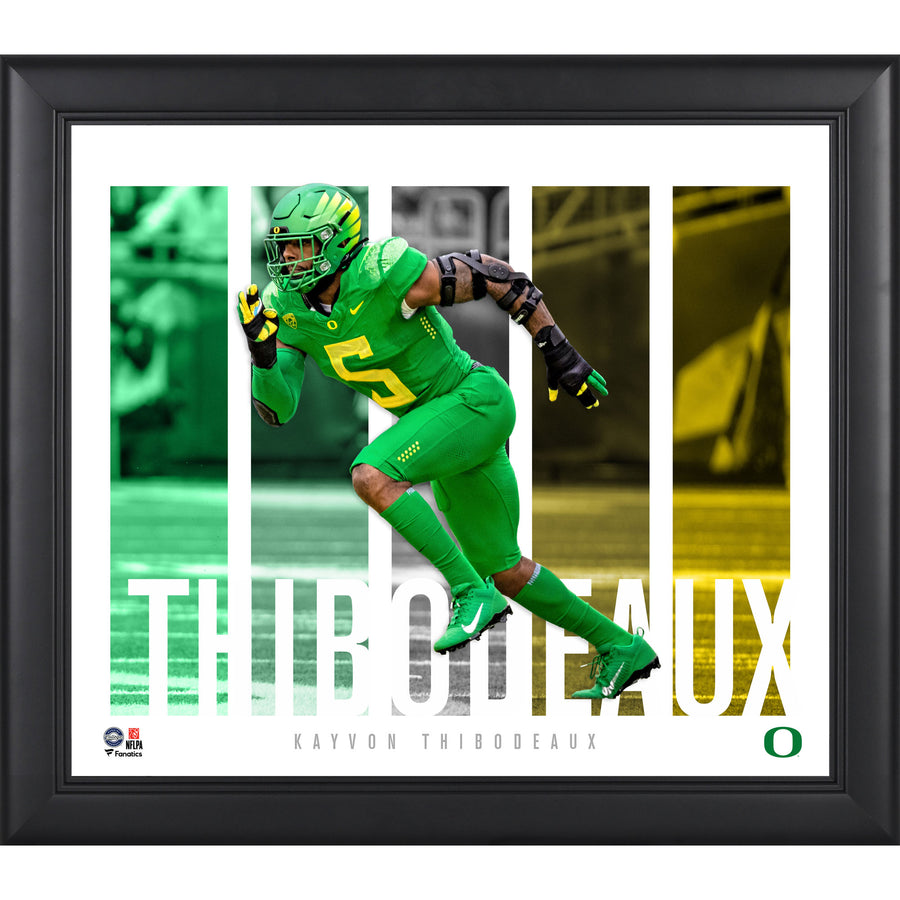Kayvon Thibodeaux Oregon Ducks Framed 15" x 17" Player Panel Collage