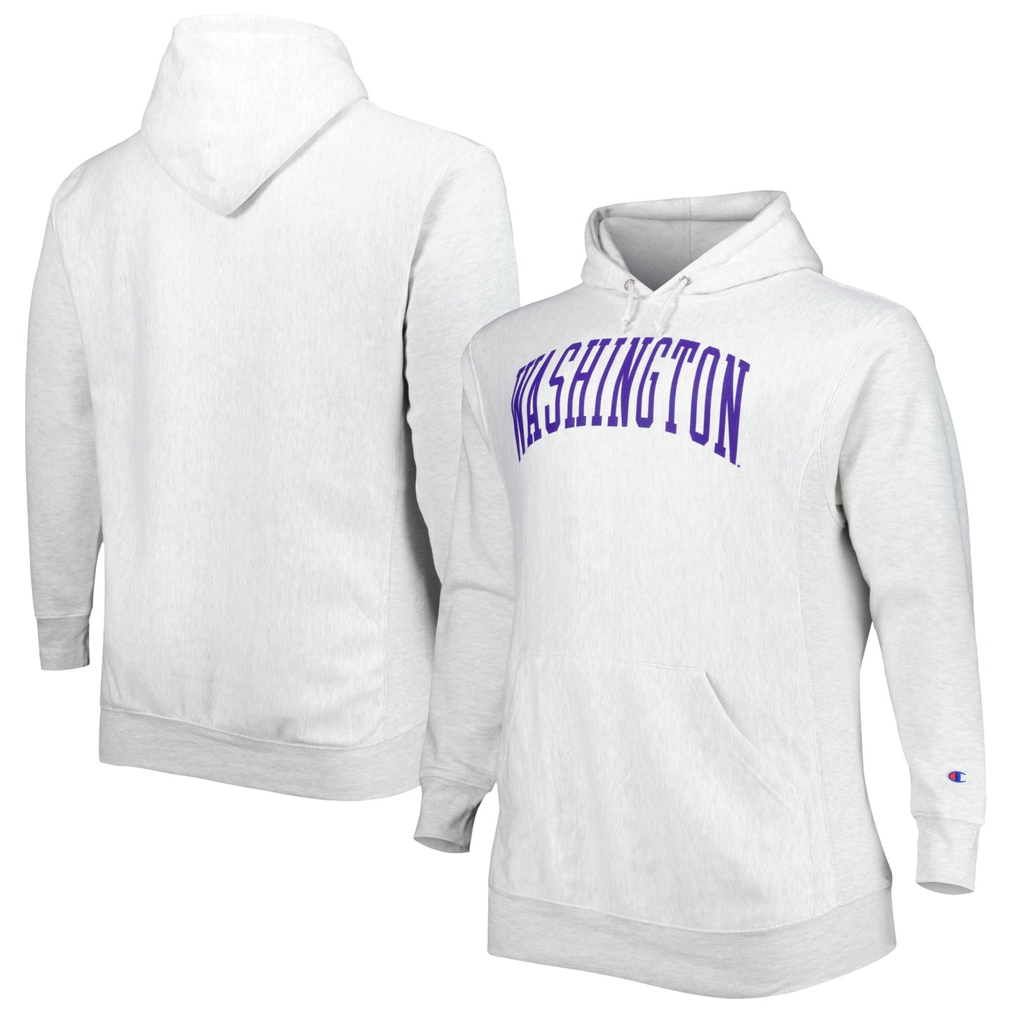 Men's Heather Gray Washington Huskies Big & Tall Pullover Hoodie