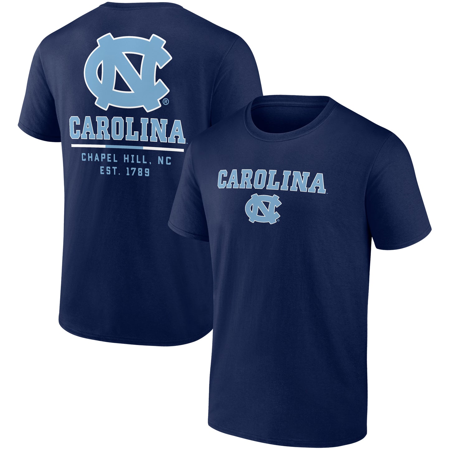 Men's Fanatics Navy North Carolina Tar Heels Game Day 2-Hit T-Shirt