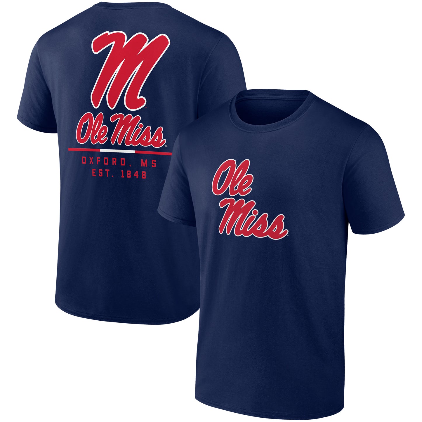 Men's Fanatics Navy Ole Miss Rebels Game Day 2-Hit T-Shirt