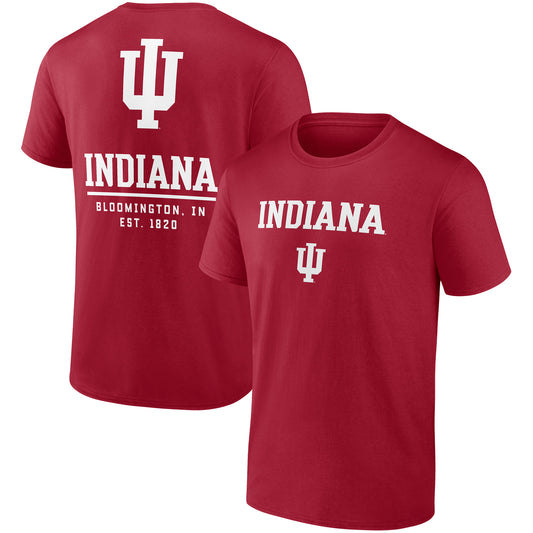 Men's Fanatics Crimson Indiana Hoosiers Game Day 2-Hit T-Shirt