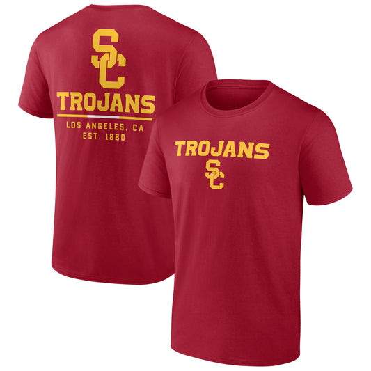 Men's Fanatics Cardinal USC Trojans Game Day 2-Hit T-Shirt