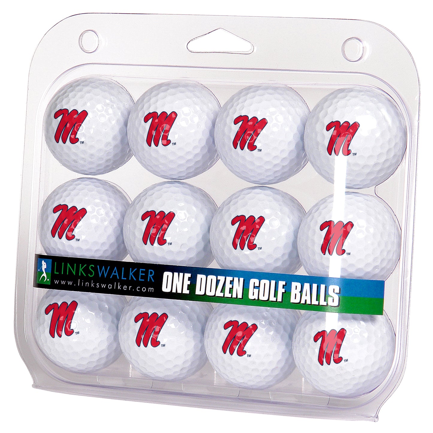 Ole Miss Rebels 12-Pack Golf Ball Set