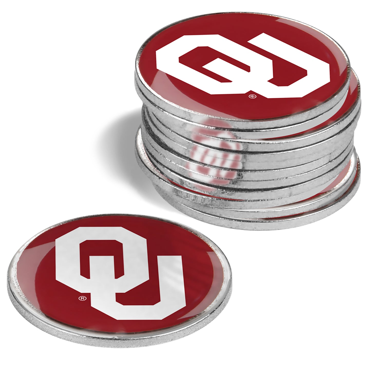 Oklahoma Sooners 12-Pack Golf Ball Marker Set