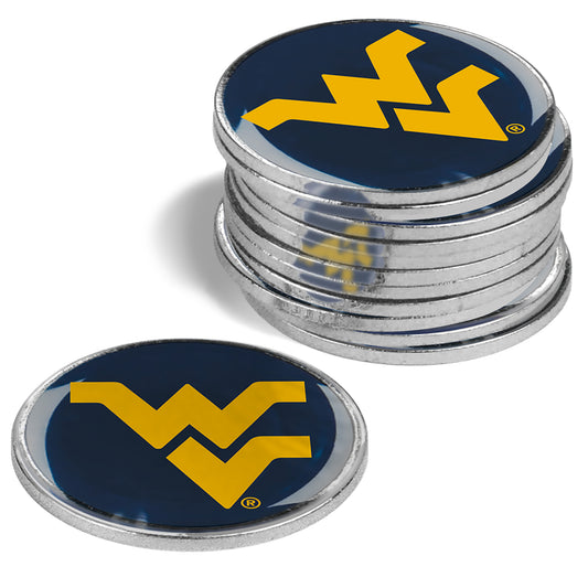 West Virginia Mountaineers 12-Pack Golf Ball Marker Set