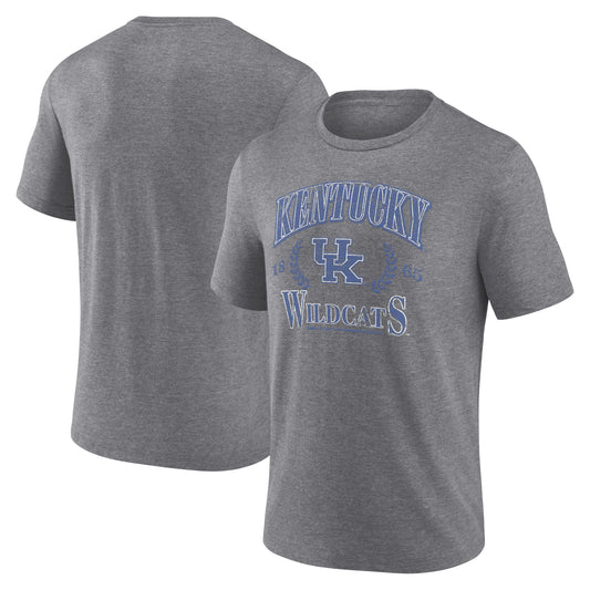 Men's Fanatics Heather Gray Kentucky Wildcats Laurel Original Throwback T-Shirt