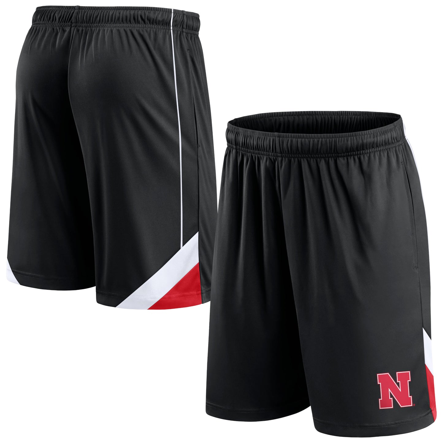 Men's Fanatics Black Nebraska Huskers Primary Logo Shorts