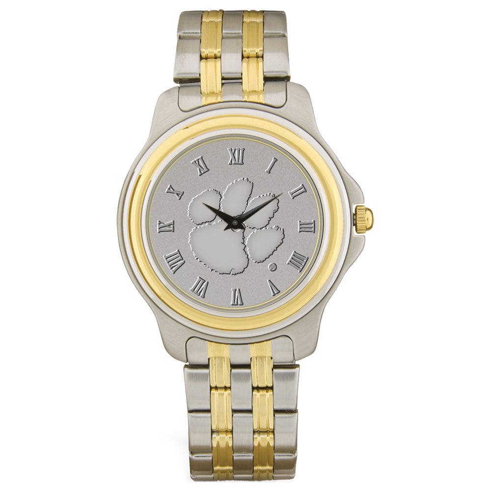 Clemson Tigers Personalized Two-Tone Wristwatch