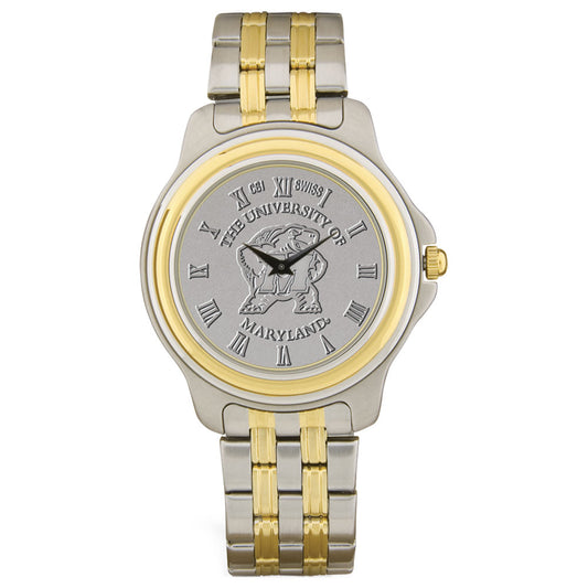 Maryland Terrapins Personalized Two-Tone Wristwatch