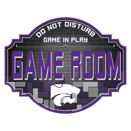 Kansas State Wildcats 12'' Game Room Tavern Sign