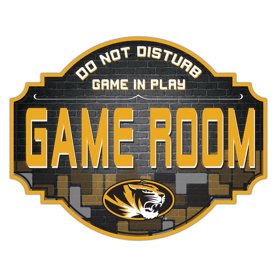 Missouri Tigers 12'' Game Room Tavern Sign