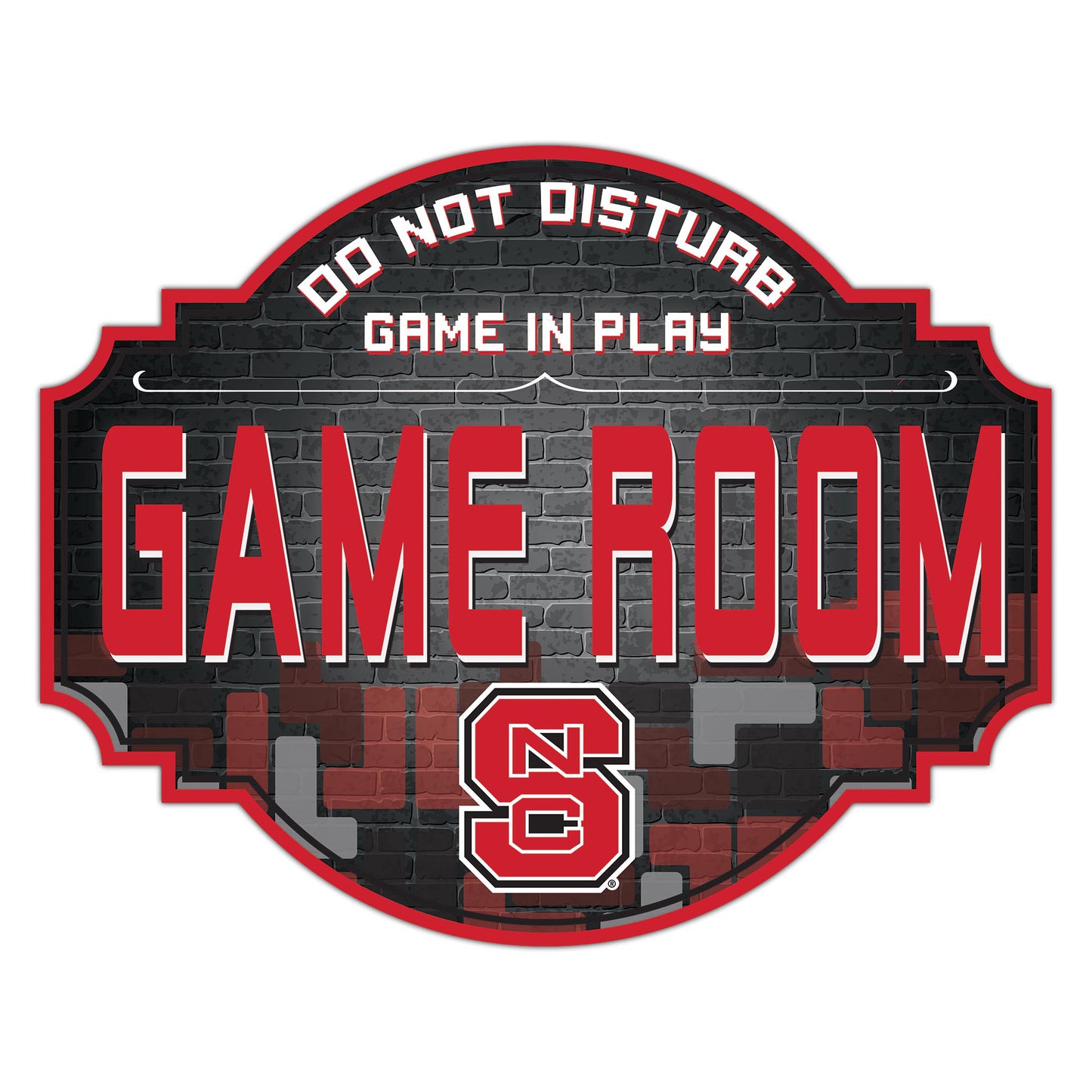 NC State Wolfpack 12'' Game Room Tavern Sign