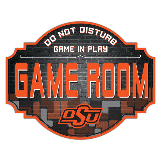 Oklahoma State Cowboys 12'' Game Room Tavern Sign